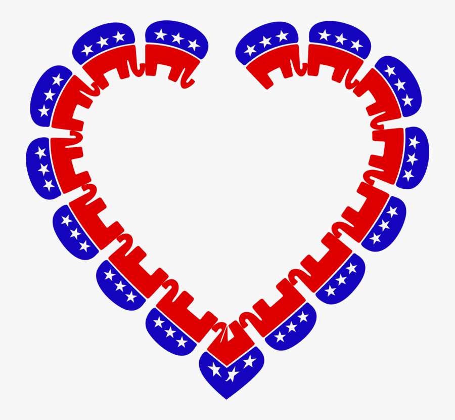 Heart,love,organ - Republican At Heart, Transparent Clipart