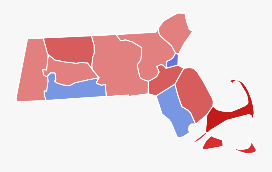 Massachusetts Senate Election Results By County, - 2018 Massachusetts Senate Election, Transparent Clipart