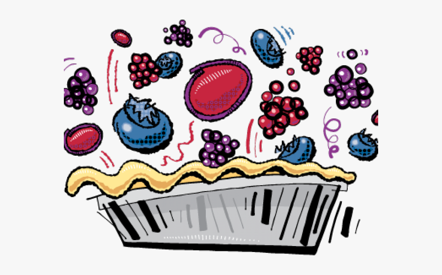 Berries Clipart Raspberry Pie, Transparent Clipart
