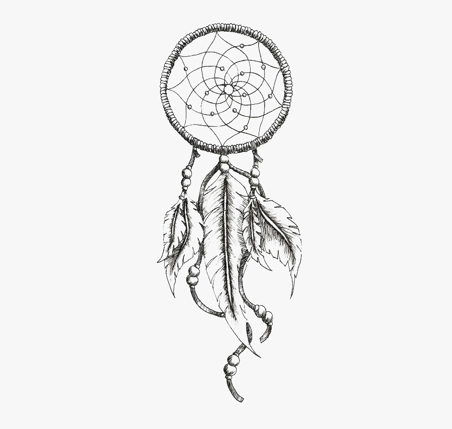Tattoo Ink Black And Gray Dreamcatcher Png Download - Dream Catcher Tattoo, Transparent Clipart