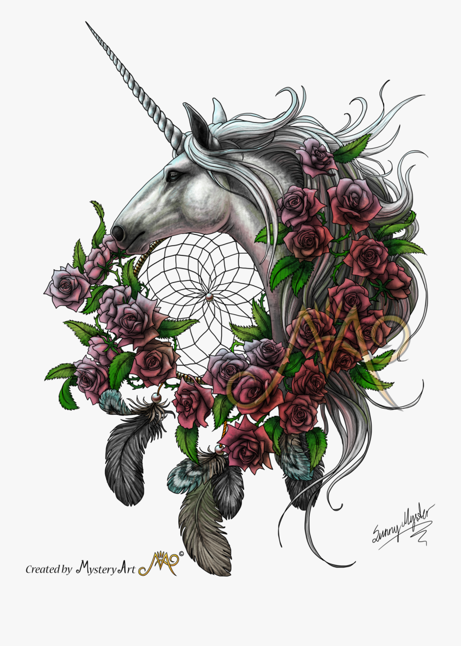 Dreamcatcher Clipart Bead Tattoo - Floral Design, Transparent Clipart