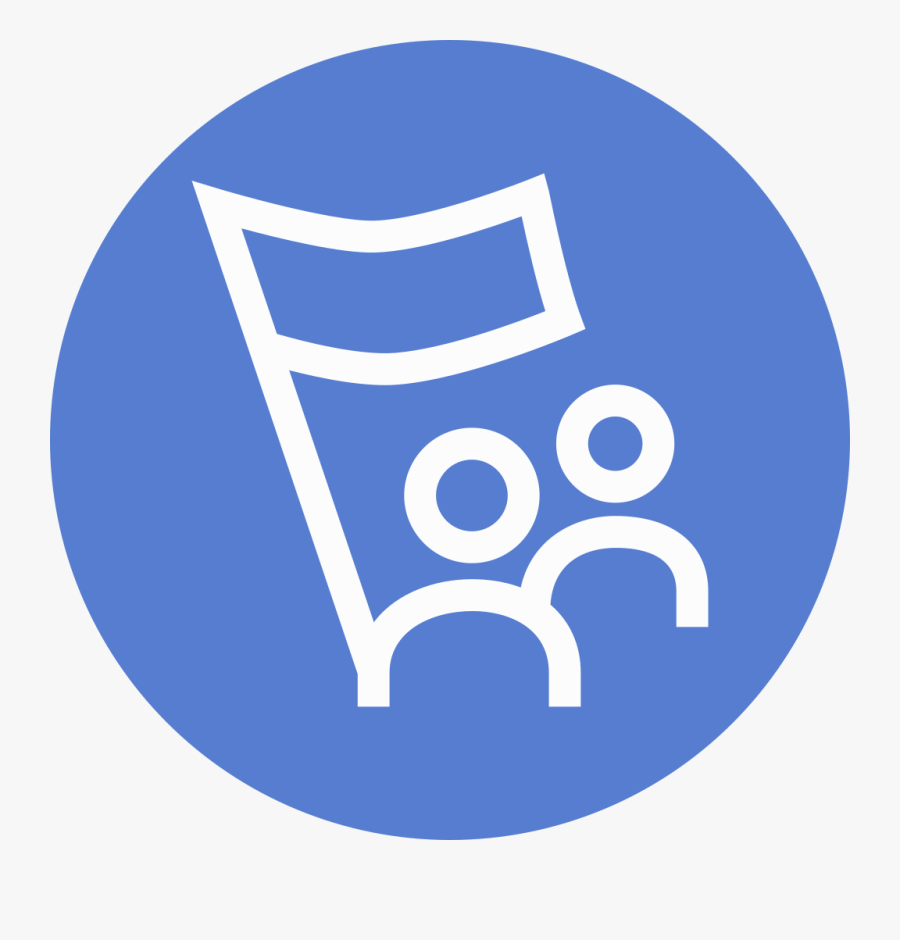 Outline Icon Circle Blue - Emblem, Transparent Clipart