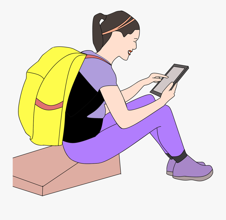 Traveling, Searching, Bag, Luggage, Girl, Clipart - Types Of Search Engines In Computer, Transparent Clipart