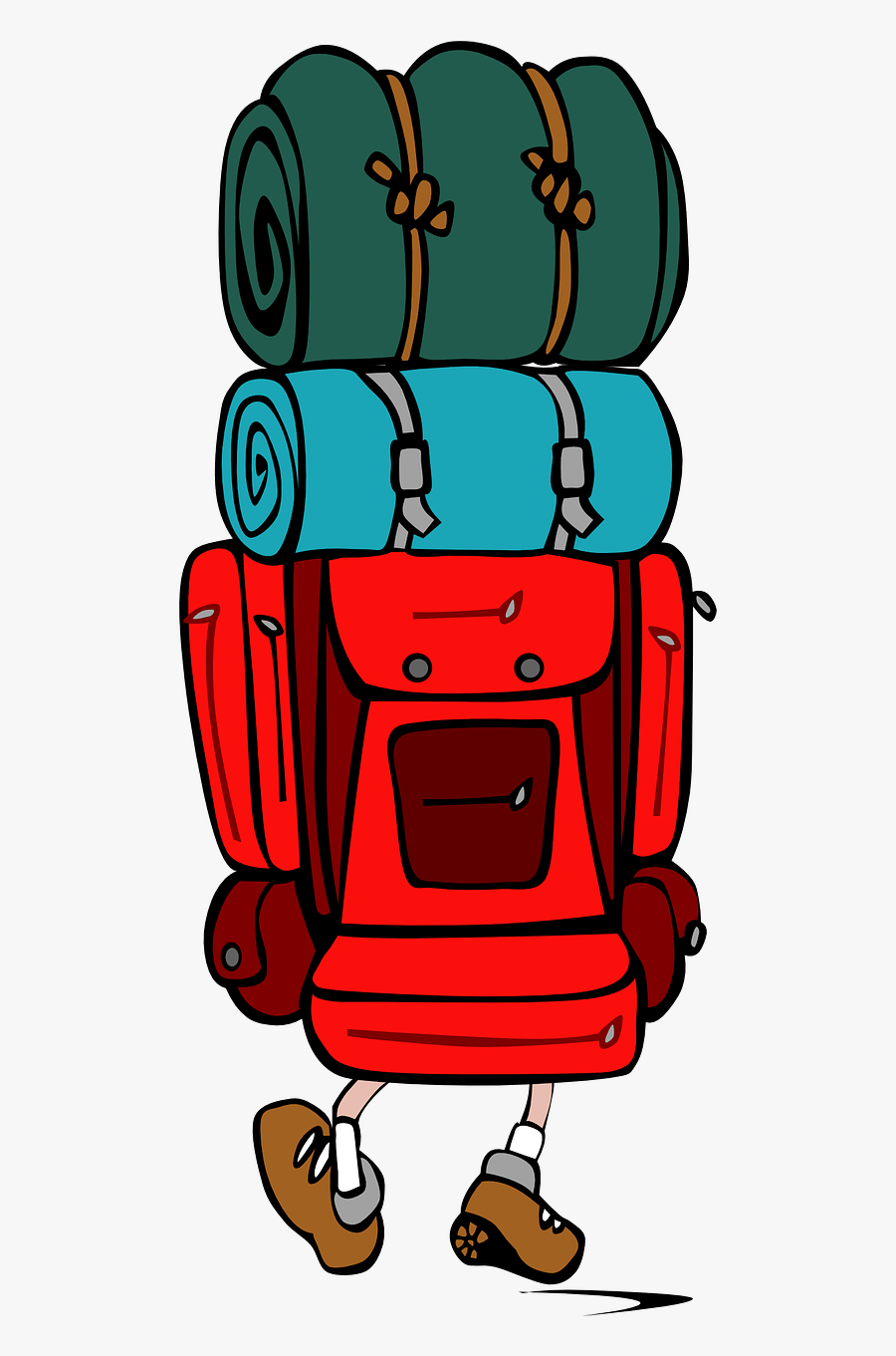 Clipart Hiking Backpack, Transparent Clipart