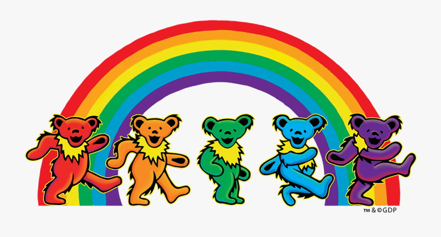 Grateful Dead 5 Dancing Bears Sticker Clipart , Png - Clip Art Grateful Dead Dancing Bear, Transparent Clipart