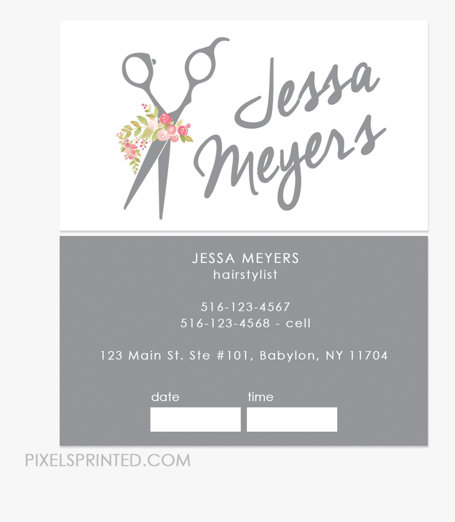 Clip Art Hair Stylist Business Cards - Carpool, Transparent Clipart