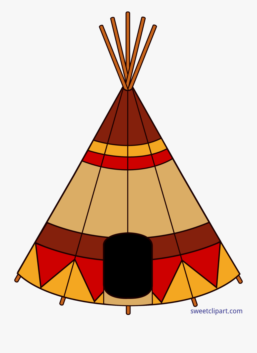Clip Art Sweet - Native American Teepee Clipart, Transparent Clipart