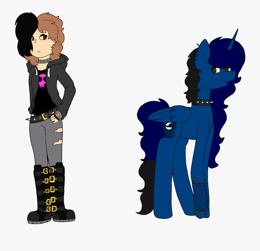 Piercing Clipart Coloured Hair - Cartoon, Transparent Clipart