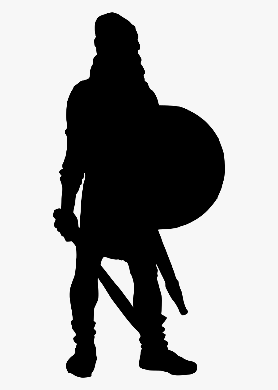 Royalty-free Silhouette Warrior Clip Art - Black And White Warrior Clipart, Transparent Clipart