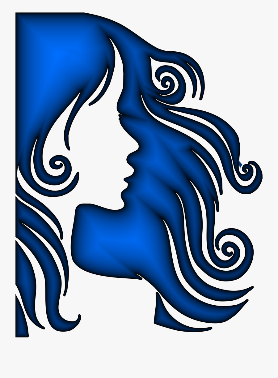 Female Hair Silhouette At Getdrawings - Profile Female Hair Silhouette, Transparent Clipart