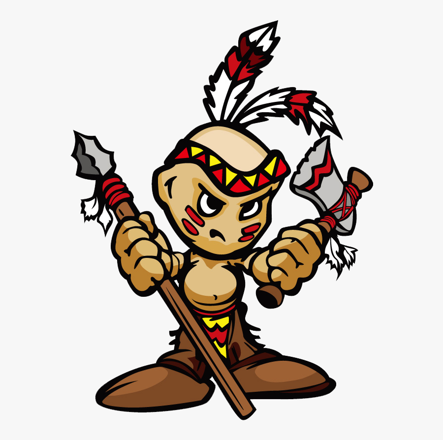 Clip Art Cartoon Warrior - Angry Native American Illustration , Free