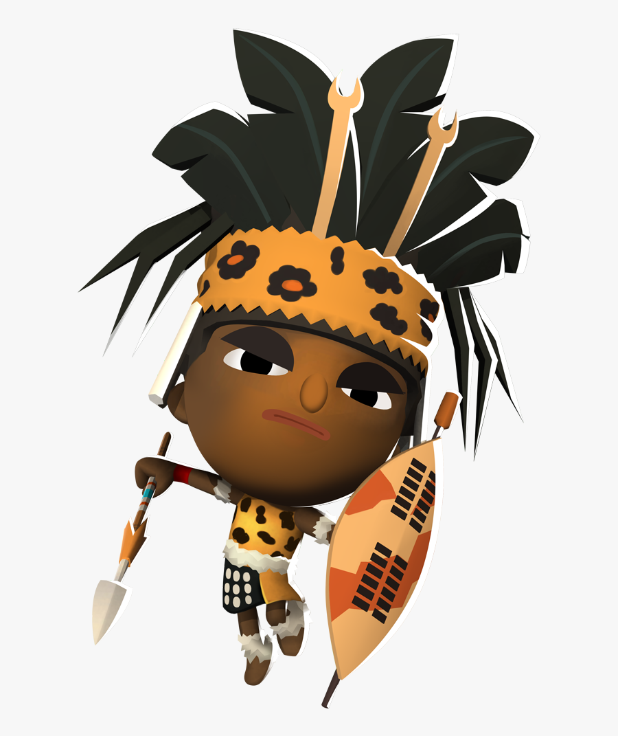 Transparent Prayer Warrior Clipart - Zulu Warrior Face Paint, Transparent Clipart