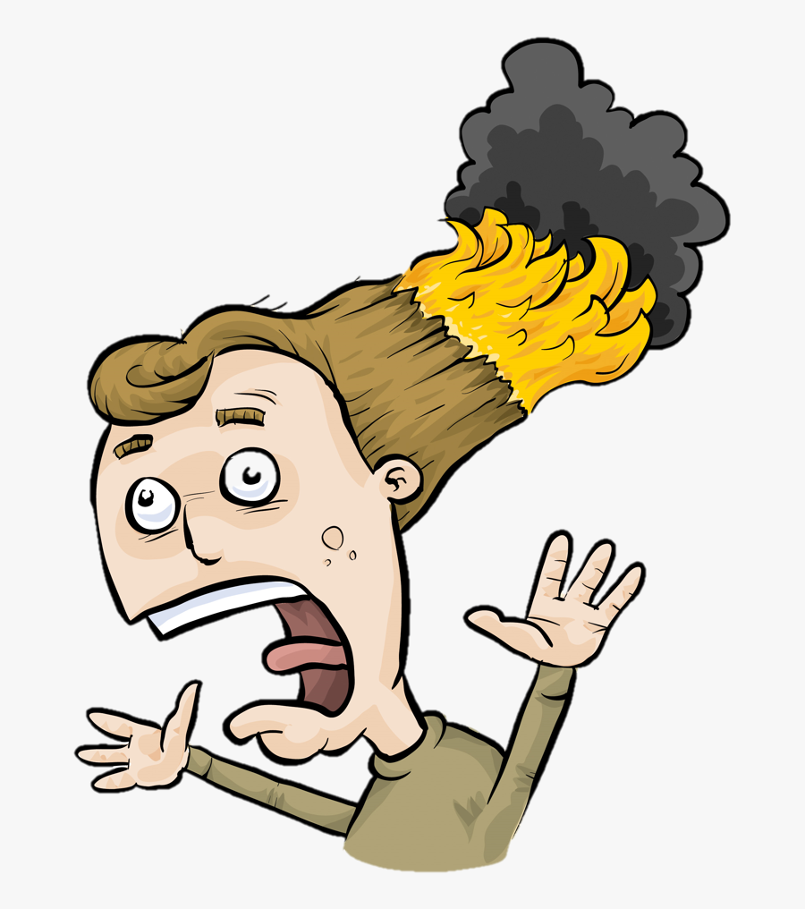 Is Your Customer"s Hair On Fire - Someone's Hair On Fire, Transparent Clipart