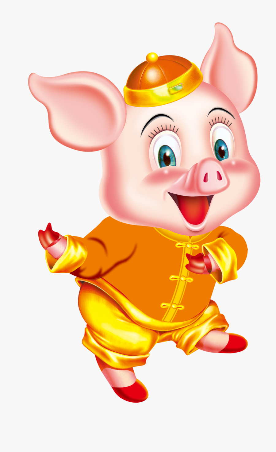 Feng Fortune-telling Chinese Pig Wu Xing Zodiac Clipart - Cerdo Del Feng Shui, Transparent Clipart