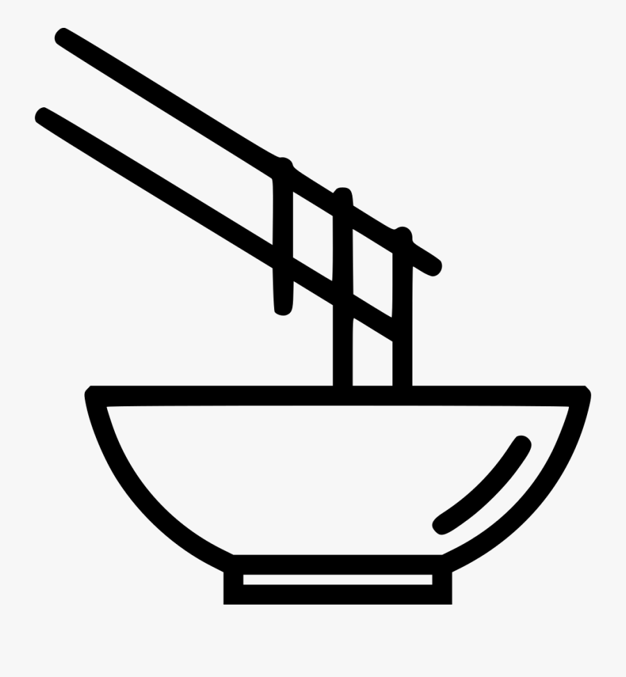 Noodles Bowl Eat Chinese Japanese Food Svg Png Icon - Logo Mie Ayam Png, Transparent Clipart