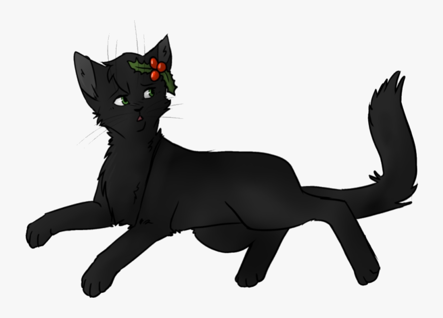 Black Cat Clipart Warrior Draw Hollyleaf From Warriors - Warrior Cats Hollyleaf, Transparent Clipart