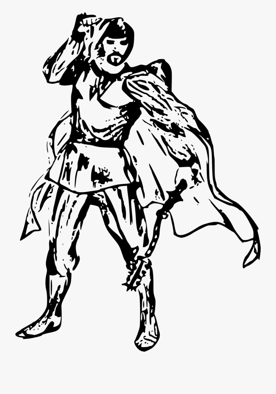 Warrior Clipart Black And White, Transparent Clipart
