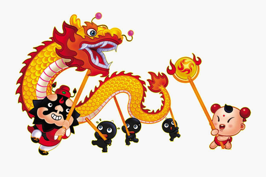 Chinese Dance Dragon Lion China Year Clipart - Dragon Dance Clip Art, Transparent Clipart