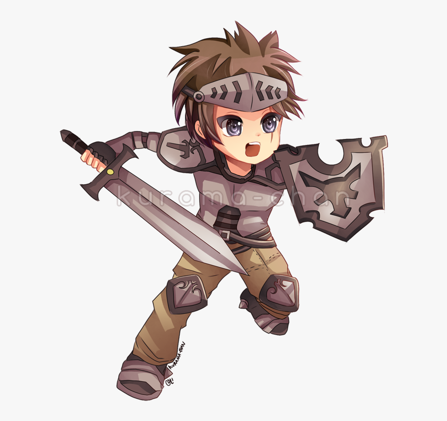 Transparent Warrior - Chibi Warrior, Transparent Clipart