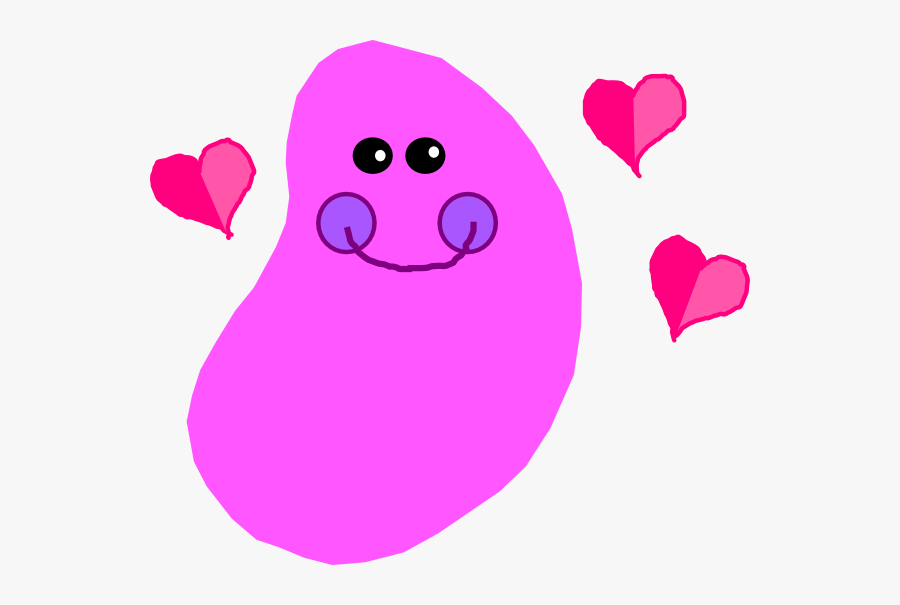 Transparent Pink Jelly Bean, Transparent Clipart