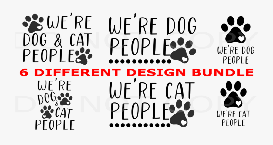 We"re Dog And Cat People Clipart Png - Dog Licks, Transparent Clipart