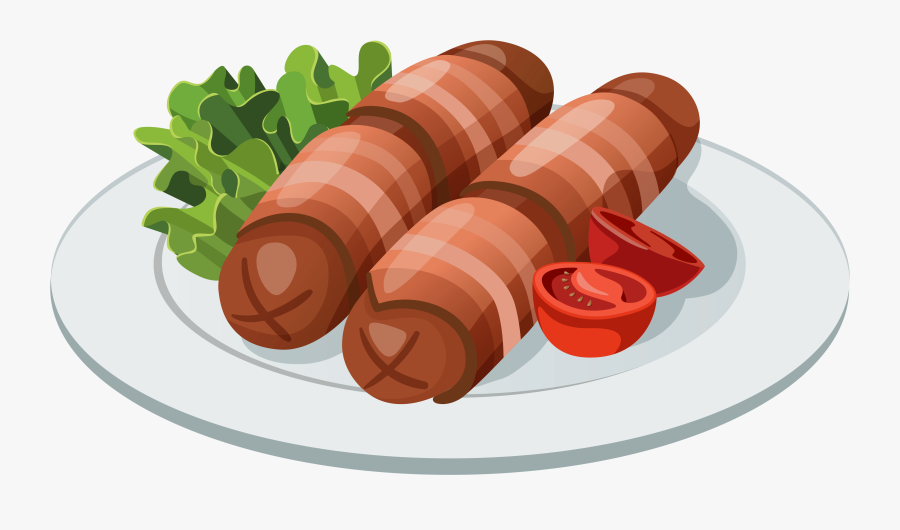 Transparent Eating Clipart - Sausage Clipart, Transparent Clipart