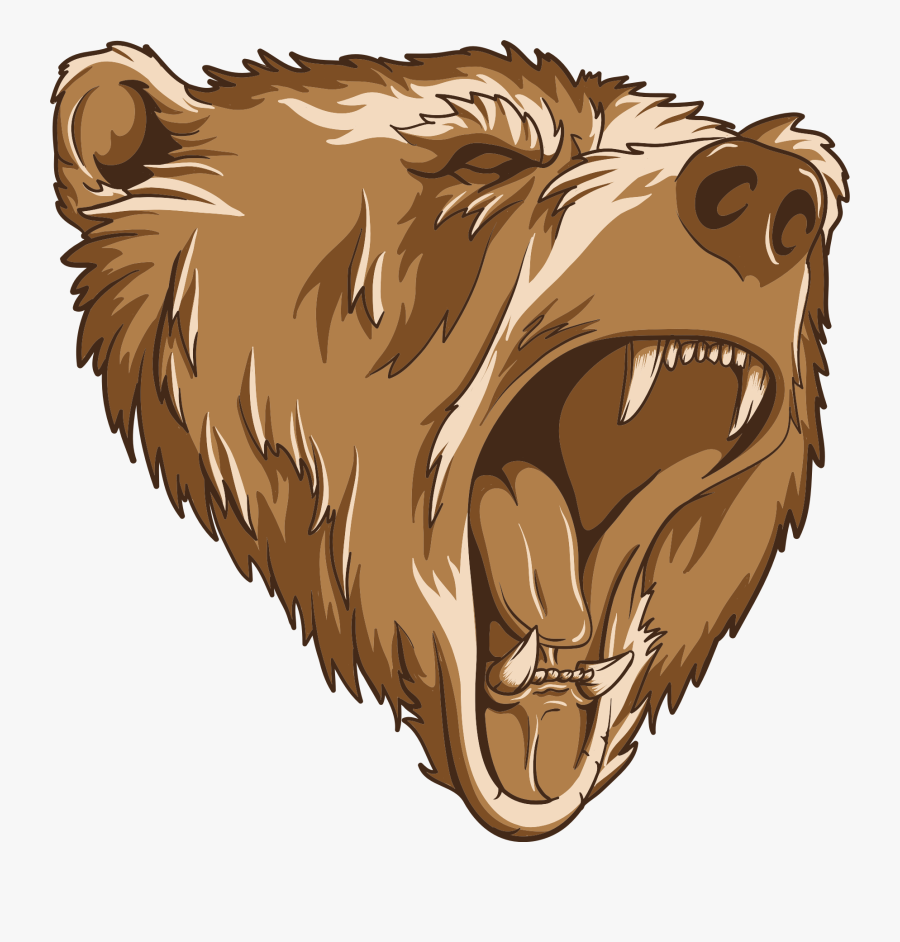 Bears Clipart Mascot - Roaring Bear Logo Png, Transparent Clipart
