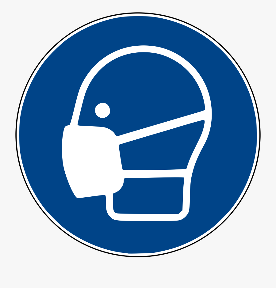 Dust Mask Safety Sign, Transparent Clipart