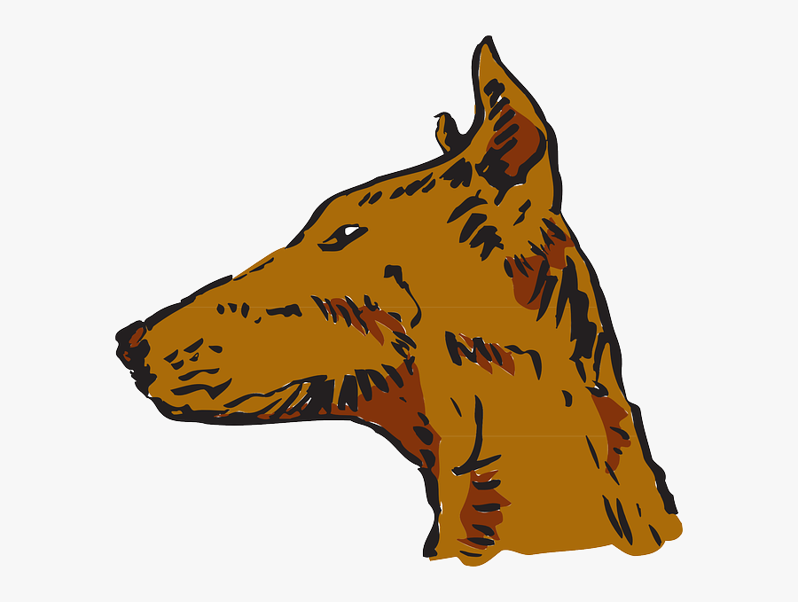 Transparent Cat Silhouette Clipart - Side Of Dogs Head Png, Transparent Clipart