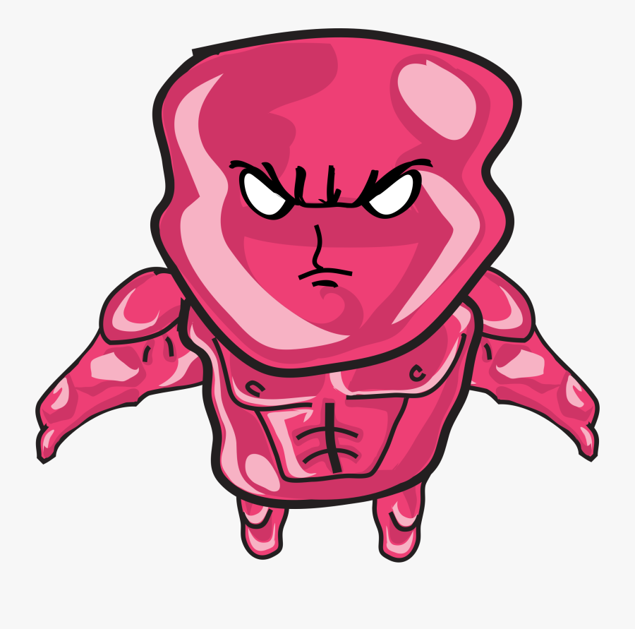 Pink,magenta,art - Jelly Man, Transparent Clipart