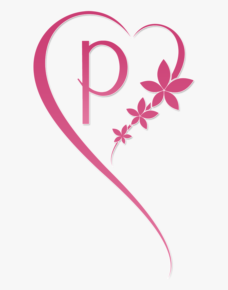 Dust Clipart Letter P - P Letter Images In Heart Download, Transparent Clipart