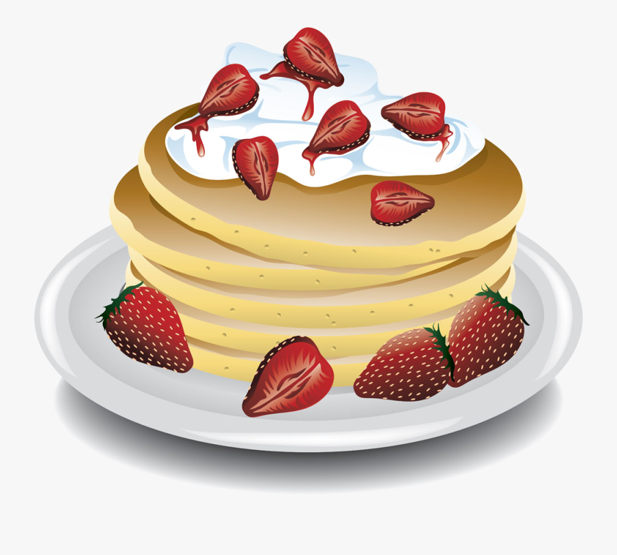 Pancake Waffle Clip Art - Pancakes And Fruit Clipart, Transparent Clipart