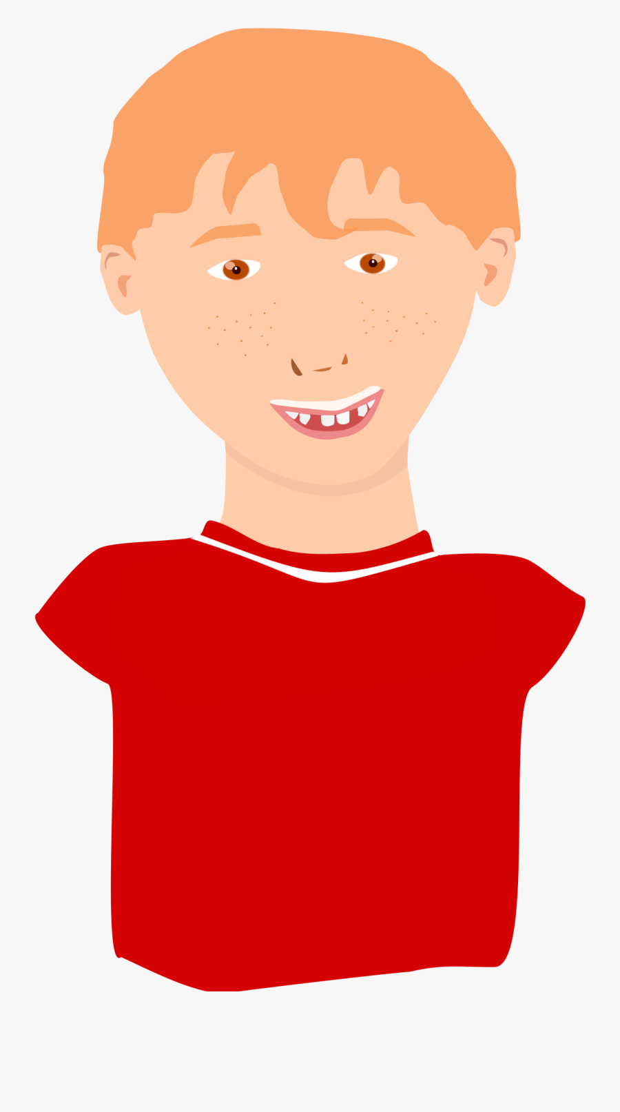 This Free Icons Png Design Of Red-hair Boy Smiling - Ginger Hair Man Clipart, Transparent Clipart