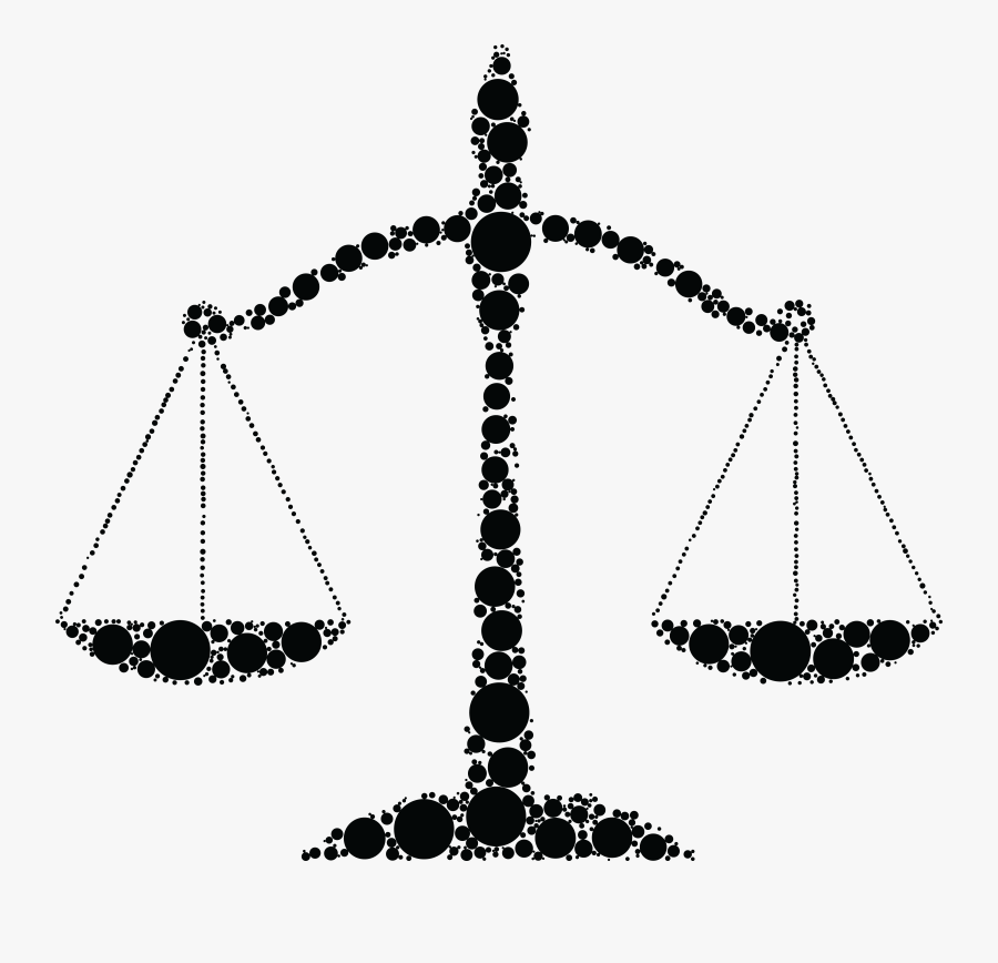 Free Clipart Of Scales Of Justice Made Of Bubbles - Terazi Hukuk, Transparent Clipart