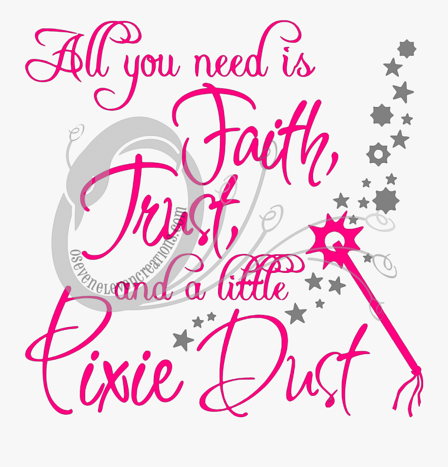 Pixie Dust Clipart - Quotes, Transparent Clipart