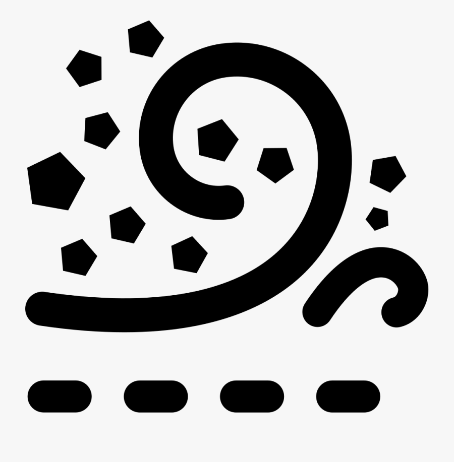 Banner Free Dust Clipart Svg - Dust Storm Icon, Transparent Clipart