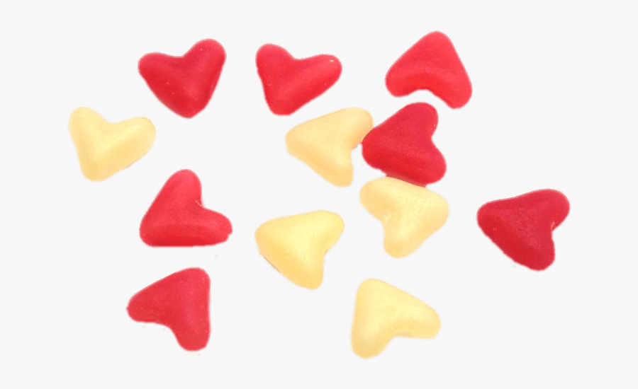 Jellybean Hearts - Red Heart Jelly Beans, Transparent Clipart