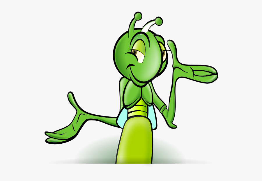 Cartoon Cricket, Transparent Clipart