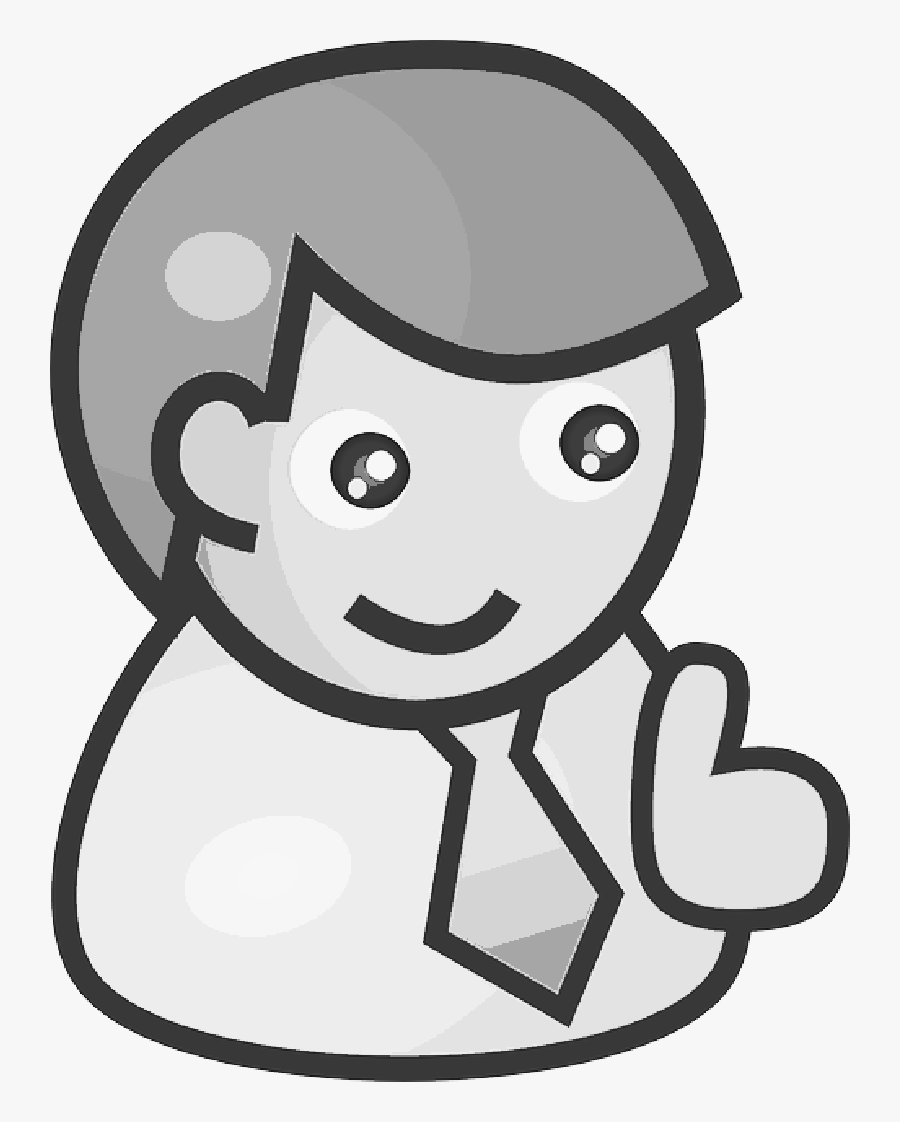 People, Man, Guy, Male, Person, Cartoon, Smiling, Smile - Clip Art People, Transparent Clipart