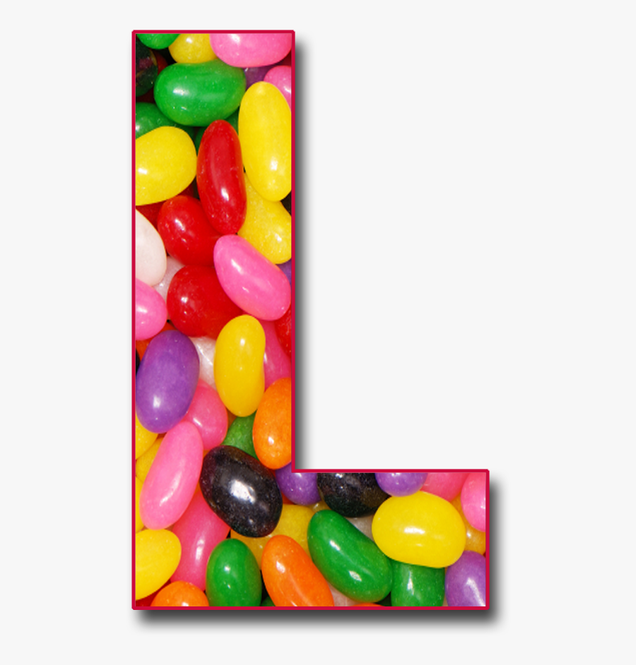 Transparent Beans Png - Jelly Bean Letters, Transparent Clipart