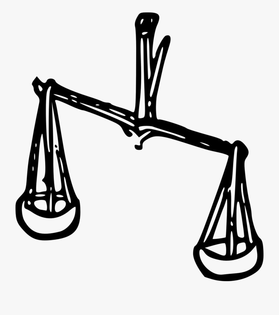 Zodiac Woodcut Scales - Signs Of The Zodiac, Transparent Clipart