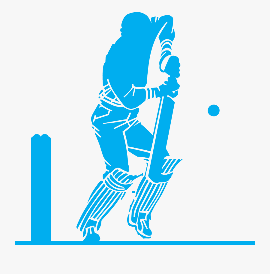 Clip Art Image Peoplepng Com - Cricket Player Vector In Png, Transparent Clipart