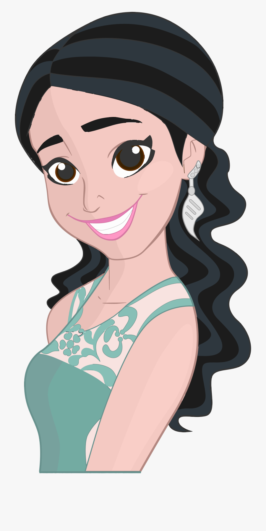 Clipart Smile Woman Smile - Woman Smiling Clipart, Transparent Clipart