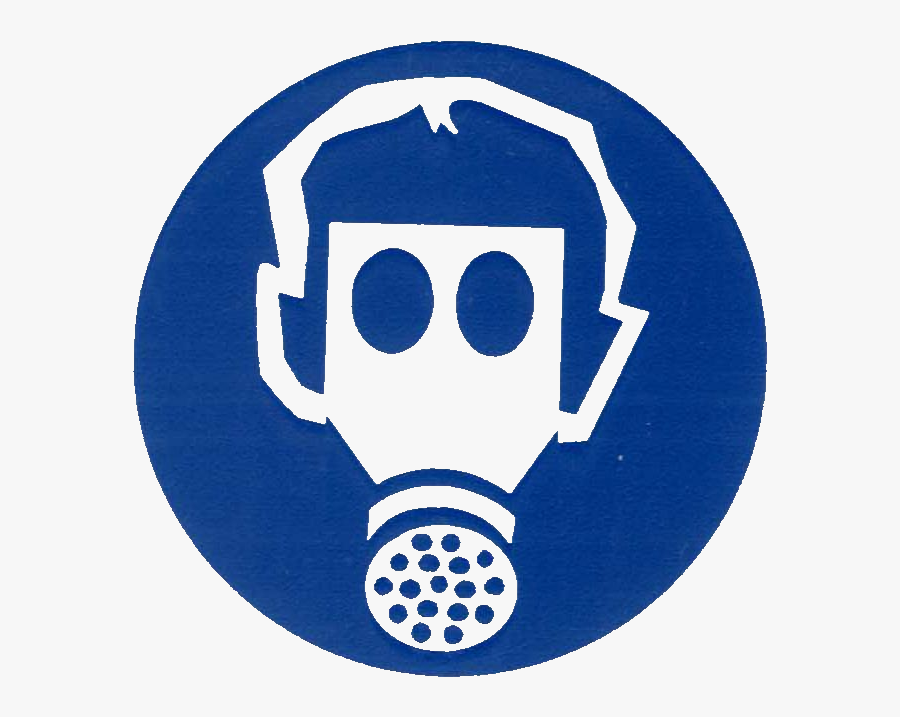 Protective Symbols - Air Purifying Respirator Symbol, Transparent Clipart