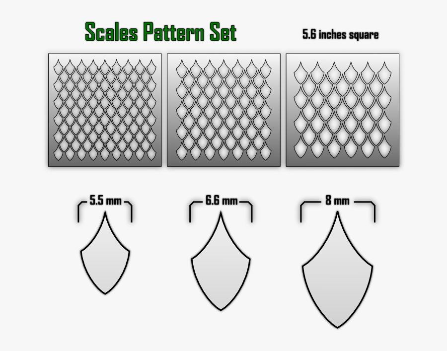 Clip Art Scale Airbrush Stencils Death - Pattern, Transparent Clipart