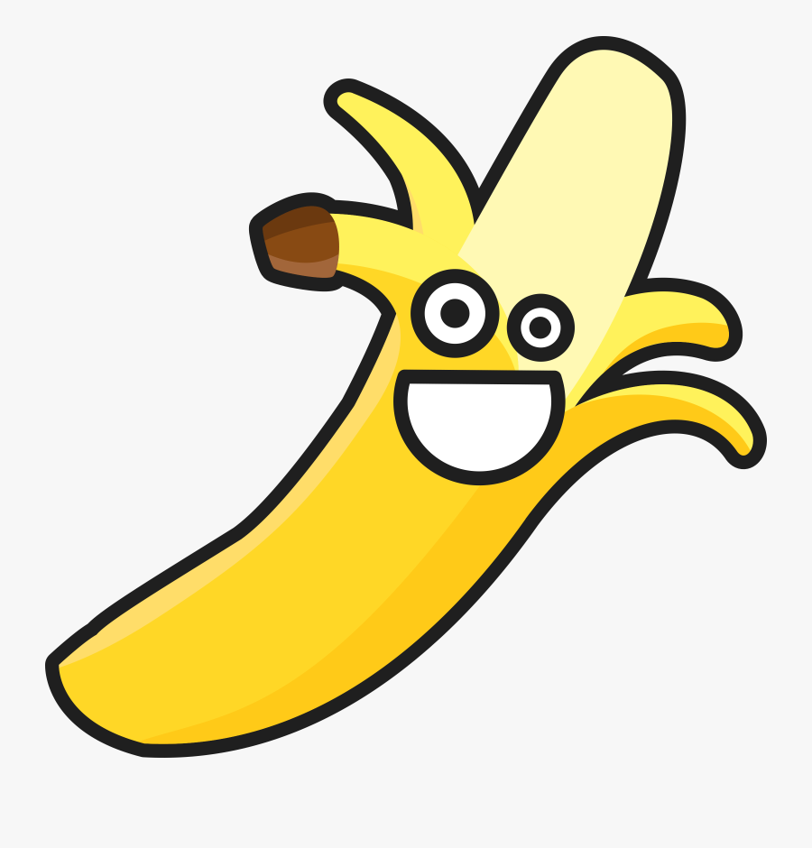 Clipart Smiling Banana - Sad Banana Clip Art, Transparent Clipart