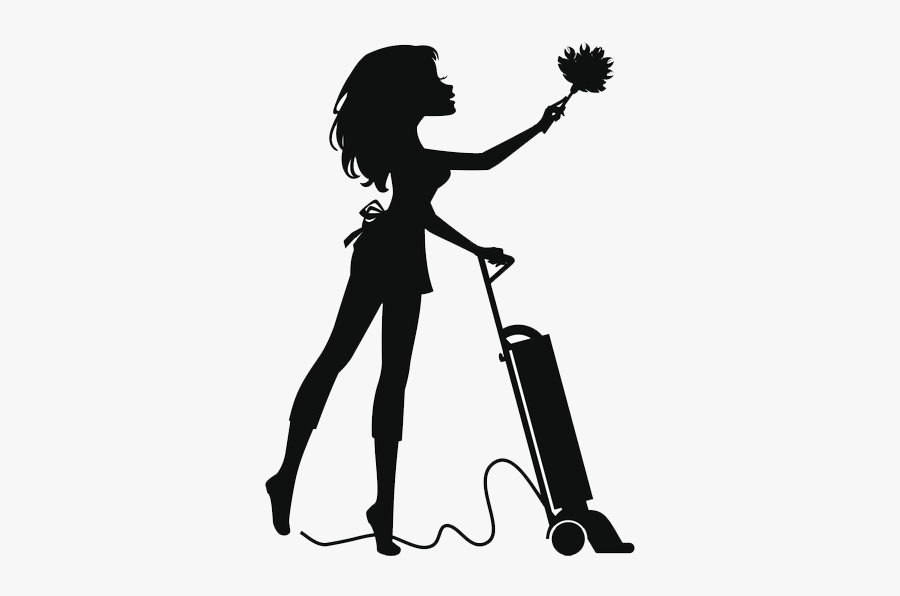 Silhouette Of Woman Cleaning, free clipart download, png, clipart , clip ar...