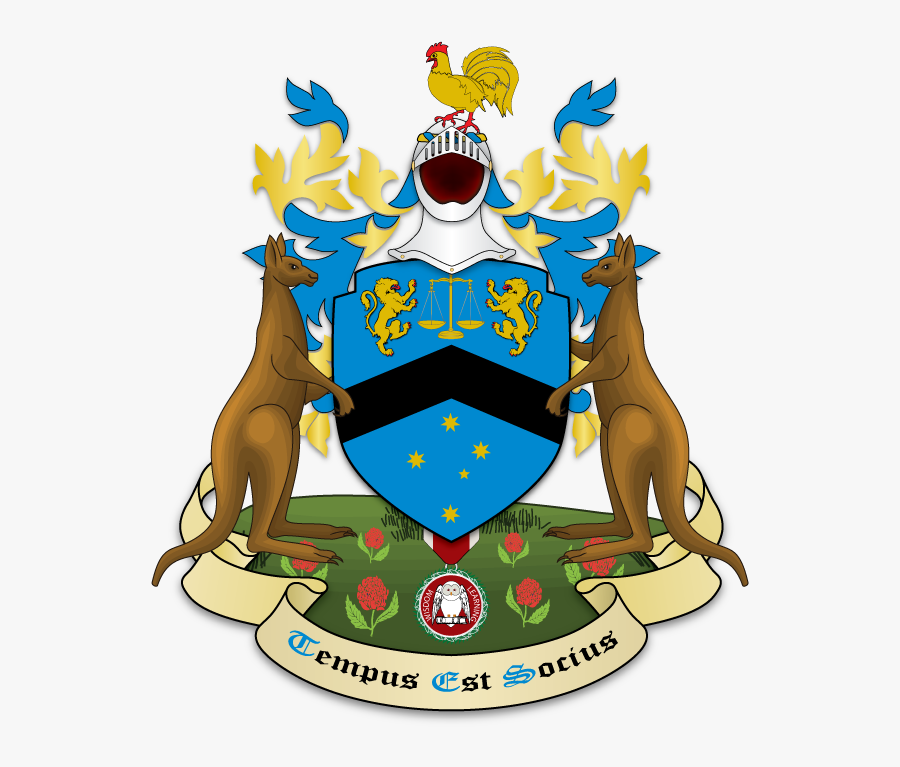 Azure, A Chevron Sable Between Justice Scales Or Between - Zachary Coat Of Arms, Transparent Clipart