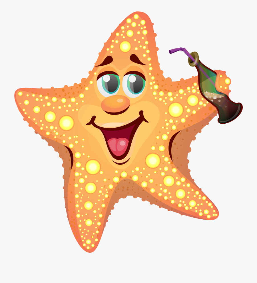 Summer Clipart Happy Smiling - Summer Starfish Clipart, Transparent Clipart