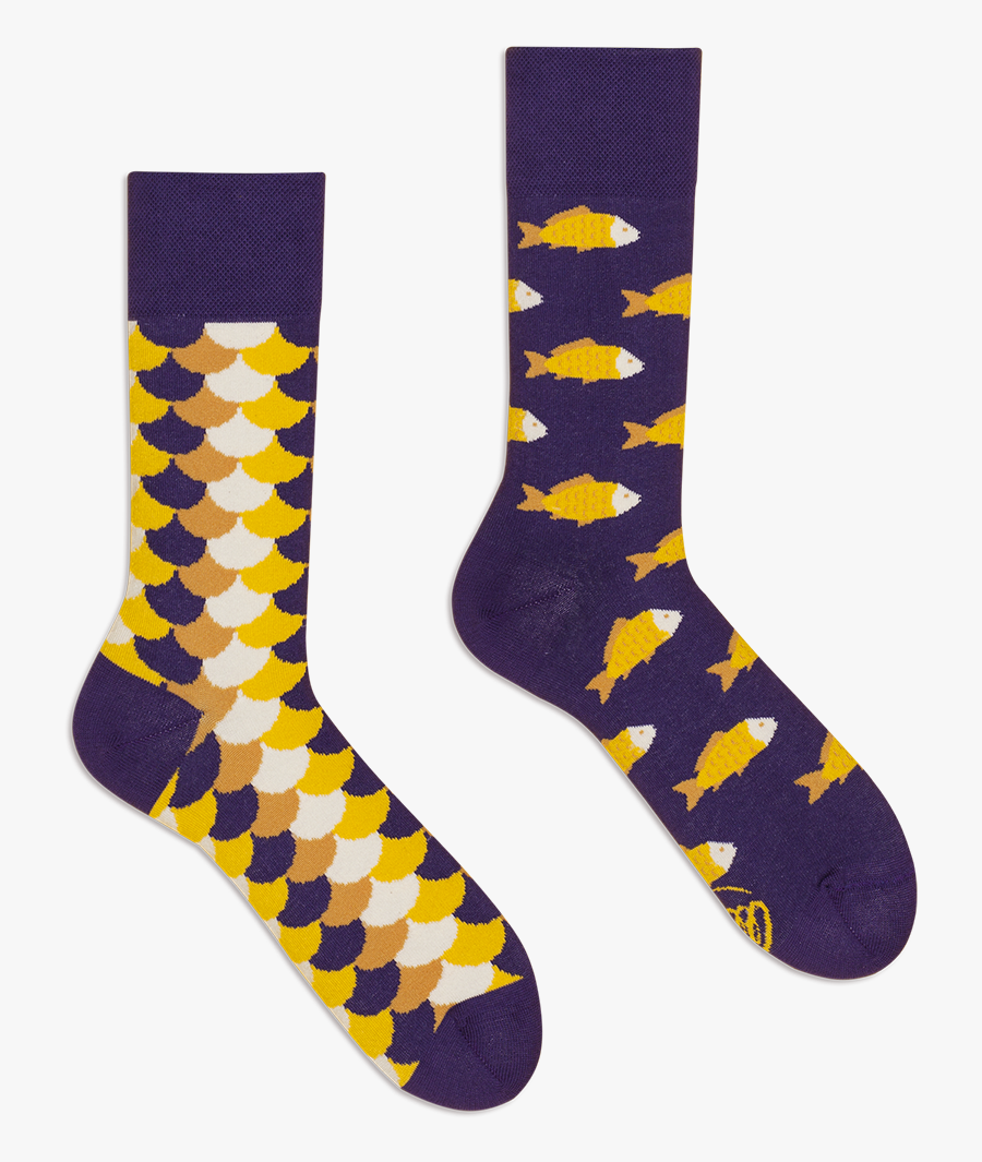 Fish And Scales - Sock, Transparent Clipart